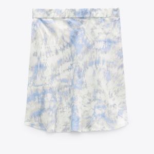 Zara Tie Dye Silky Mini Skirt NWT